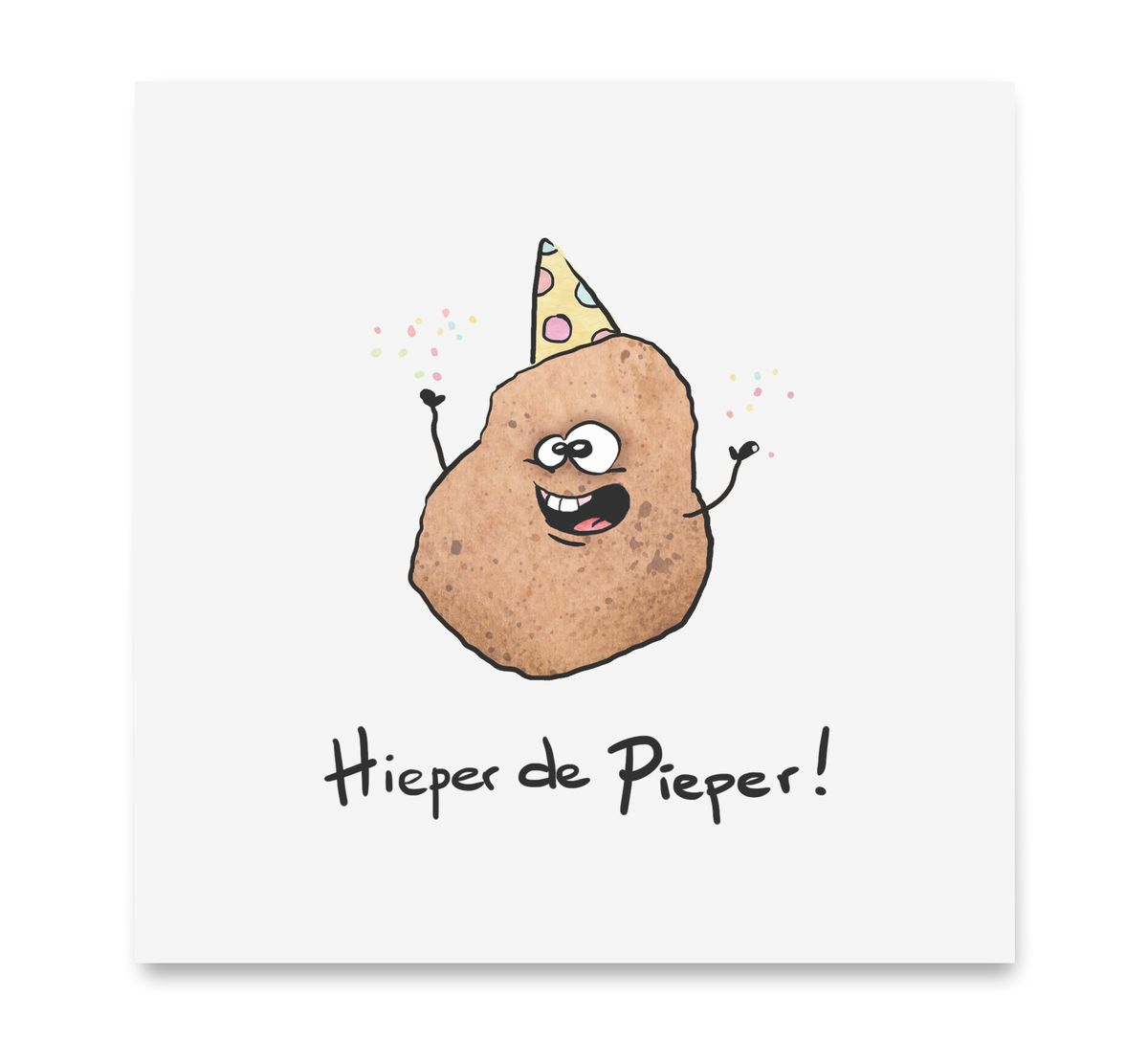 Handgemaakte wenskaart - Hieper de pieper - Mags Up Your Mind